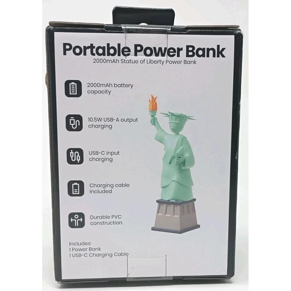 Statue Of‎ Liberty 2000mah Portable Power Bank